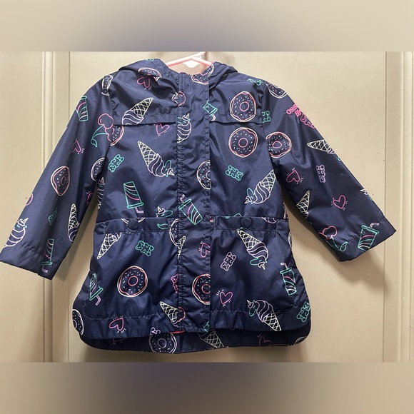 OshKosh B'gosh Other - OshKosh Size 18 Months Navy Blue Print Raincoat EUC
